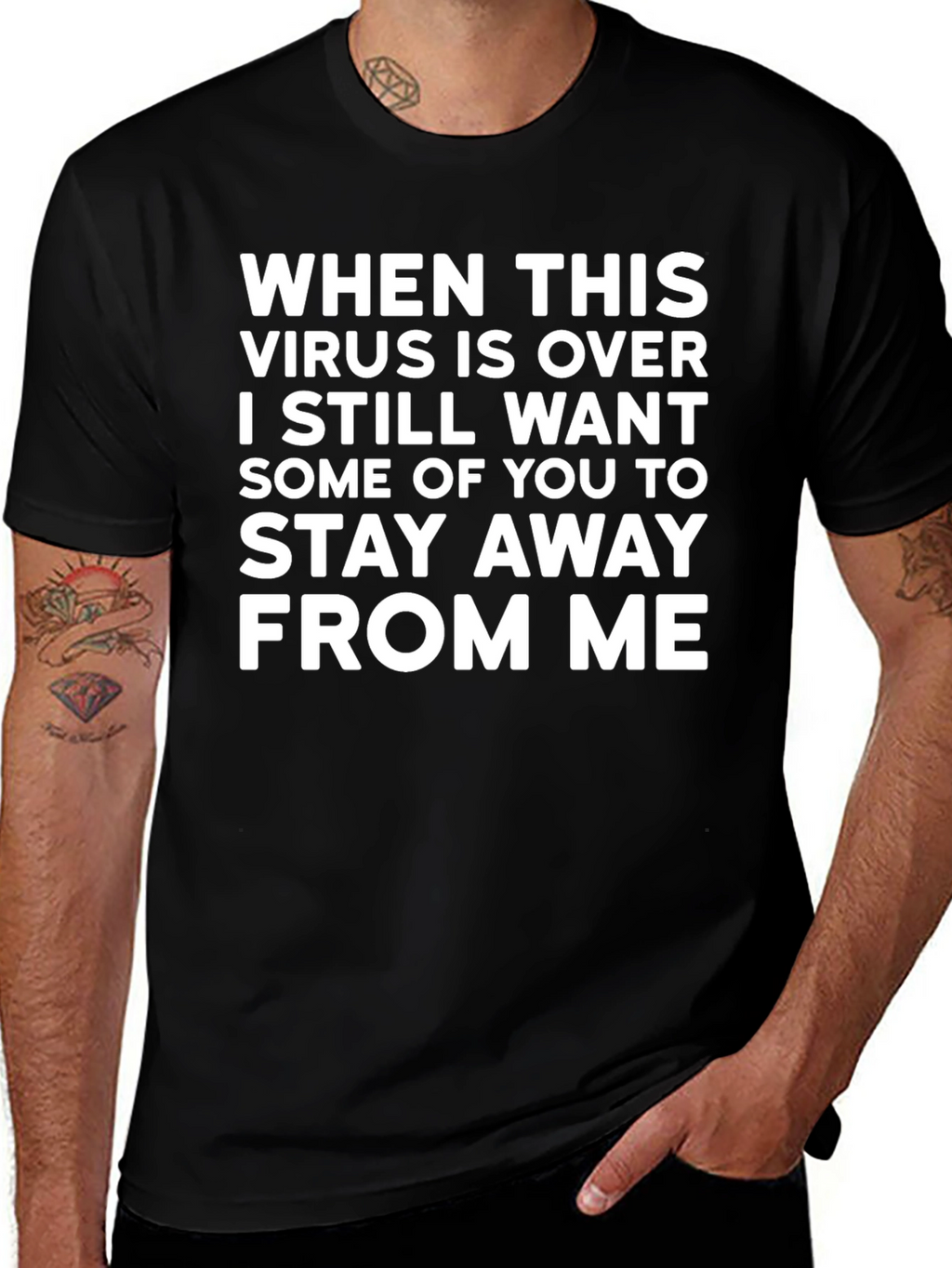 Funny Virus T-Shirt: Stay Away From Me