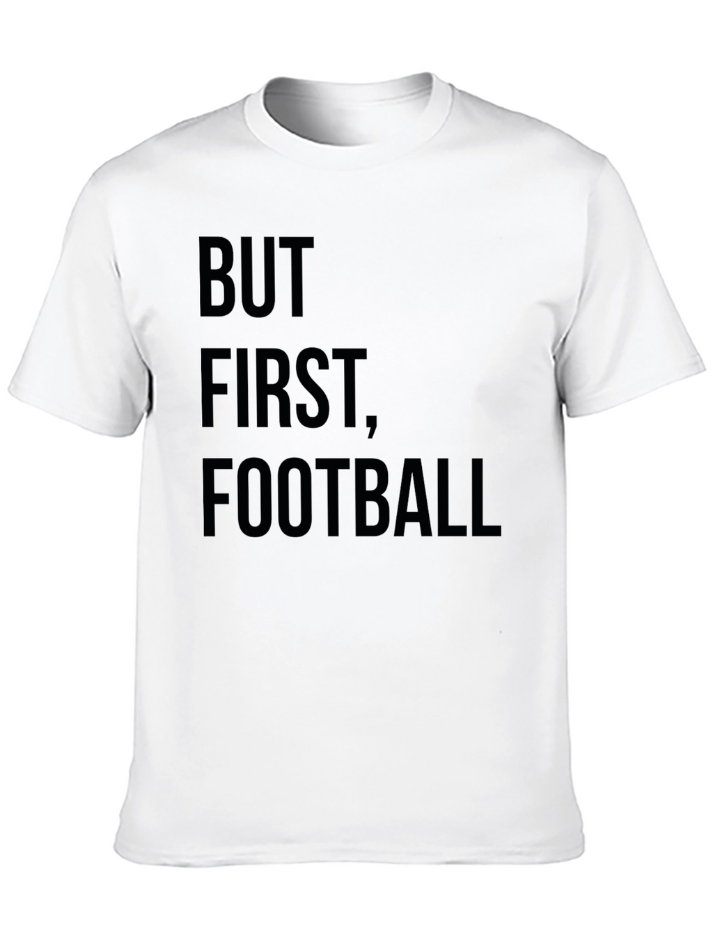 But First Football Graphic Tee - Black