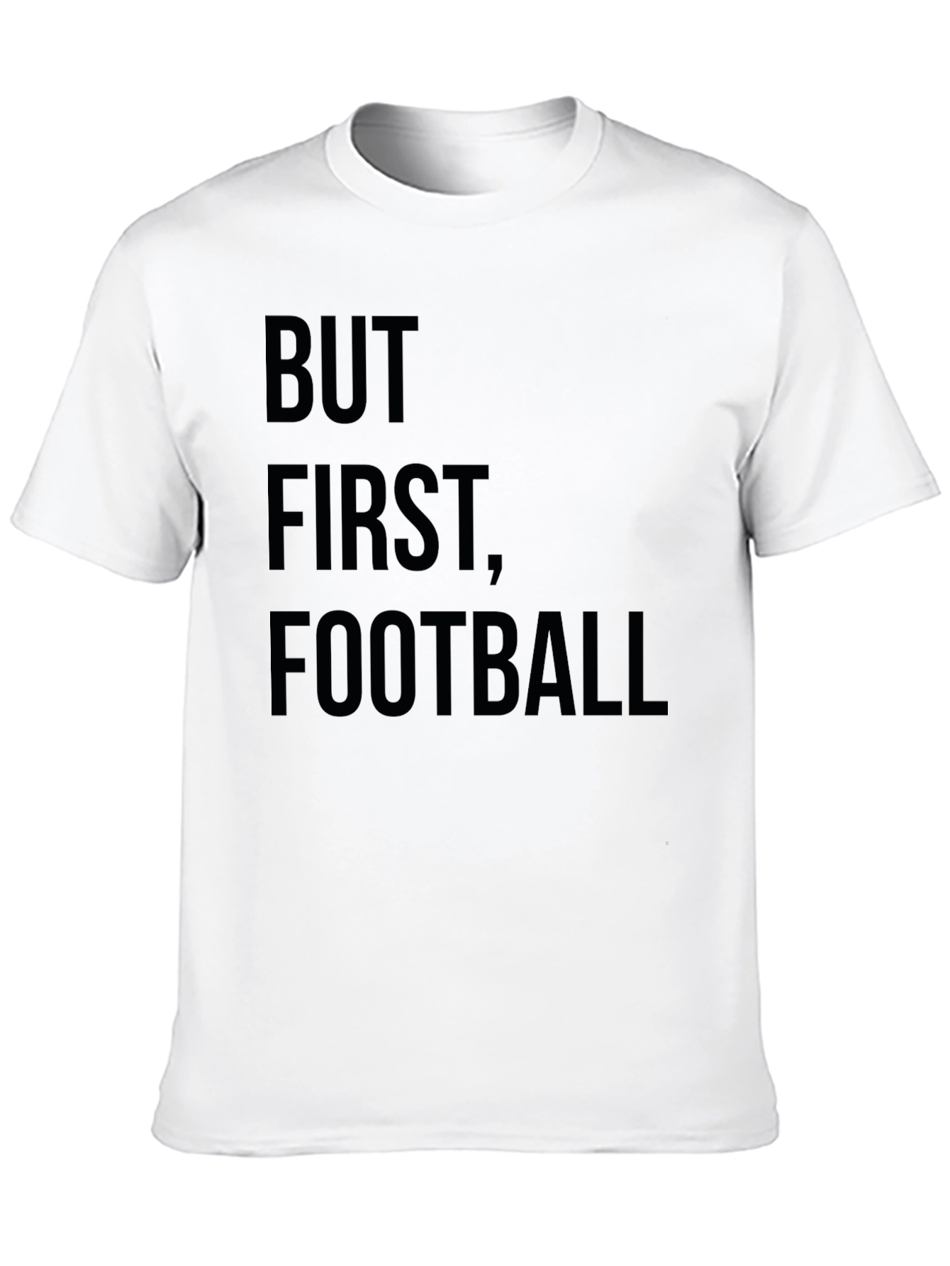But First Football Graphic Tee - Black