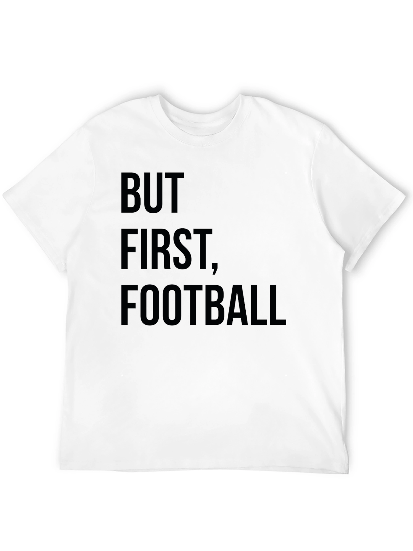 But First Football Graphic Tee - Black