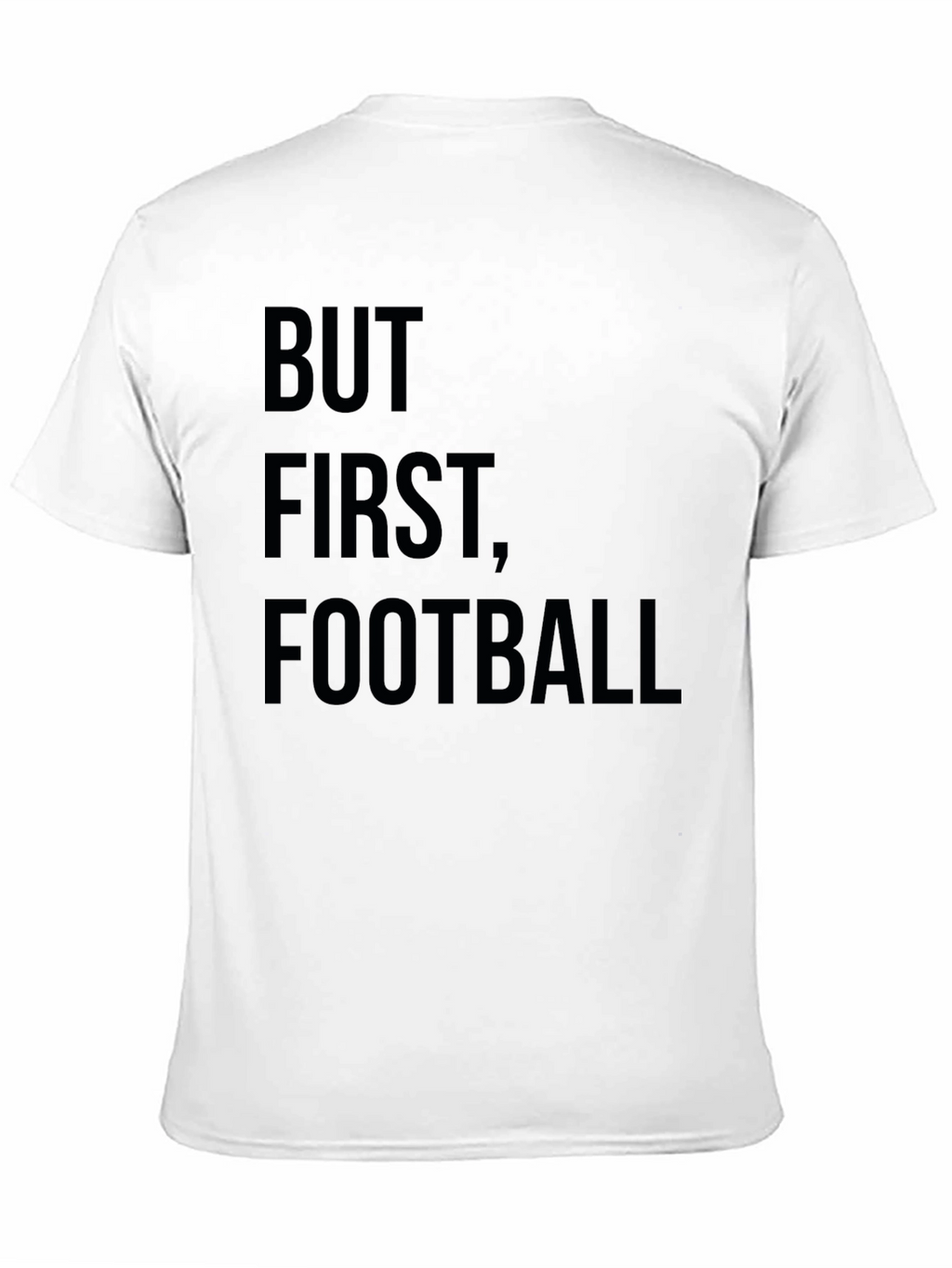 But First Football Graphic Tee - Black