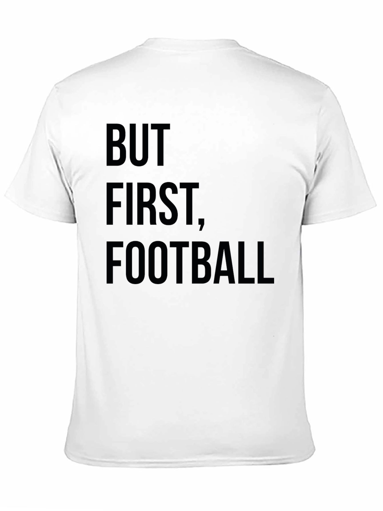 But First Football Graphic Tee - Black