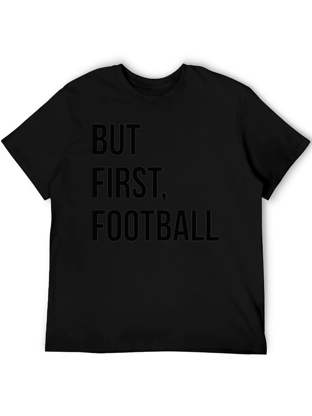 But First Football Graphic Tee - Black
