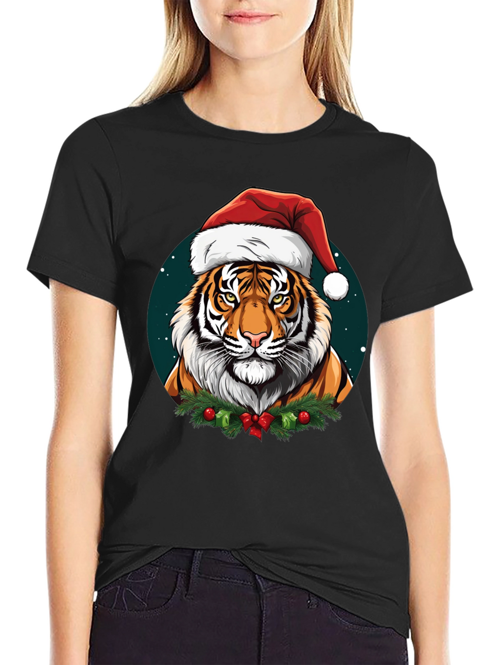 Festive Tiger Graphic Tee