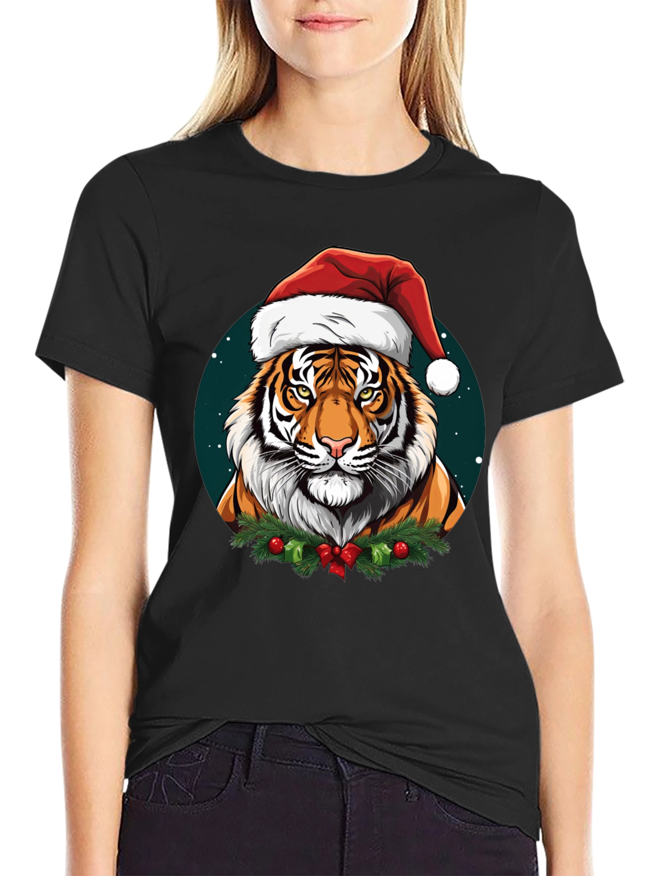 Festive Tiger Graphic Tee