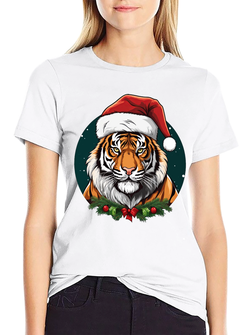 Festive Tiger Graphic Tee