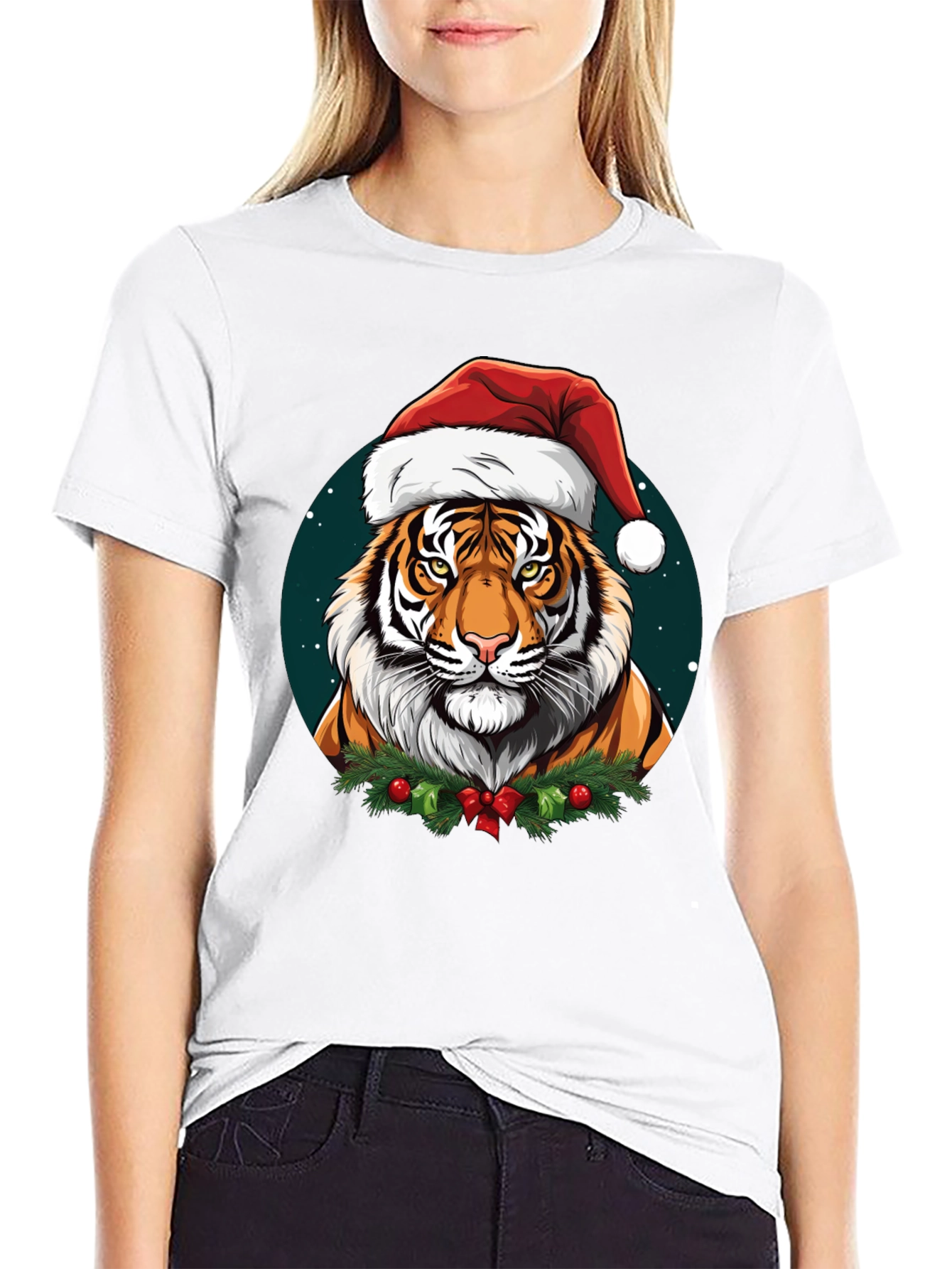 Festive Tiger Graphic Tee