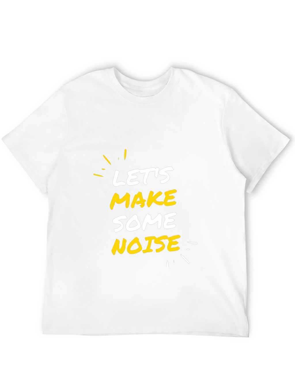 Lets Make Some Noise Black Graphic Tee