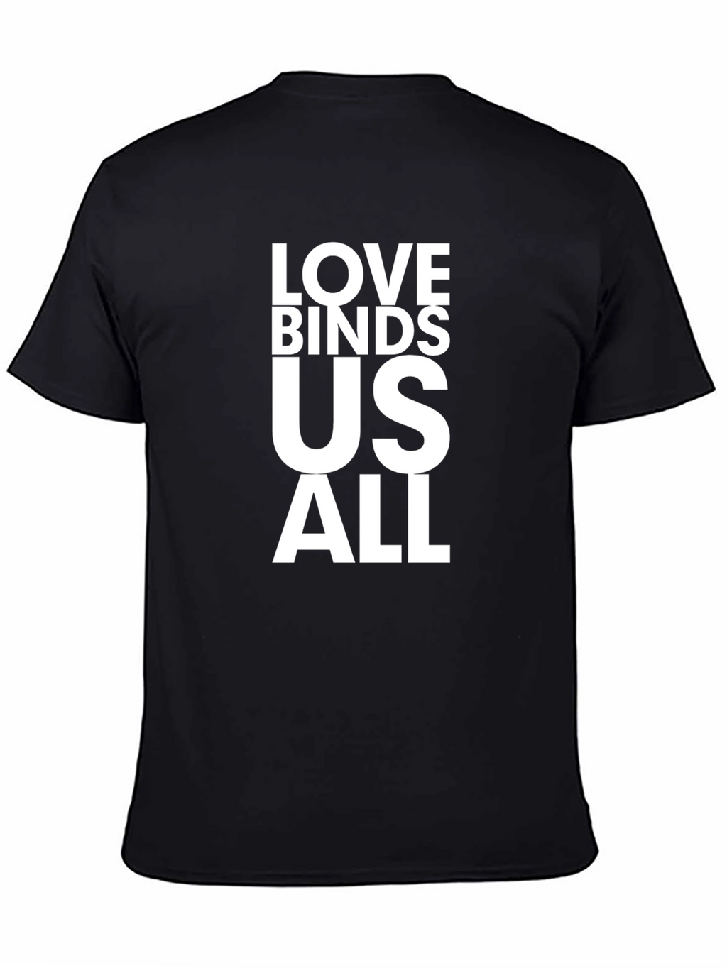 Love Binds Us All Graphic Tee - Black T-Shirt
