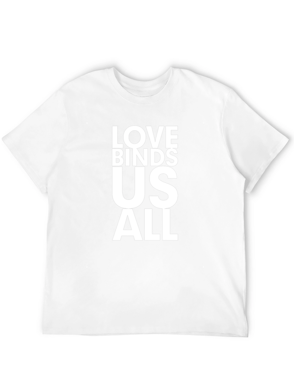 Love Binds Us All Graphic Tee - Black T-Shirt