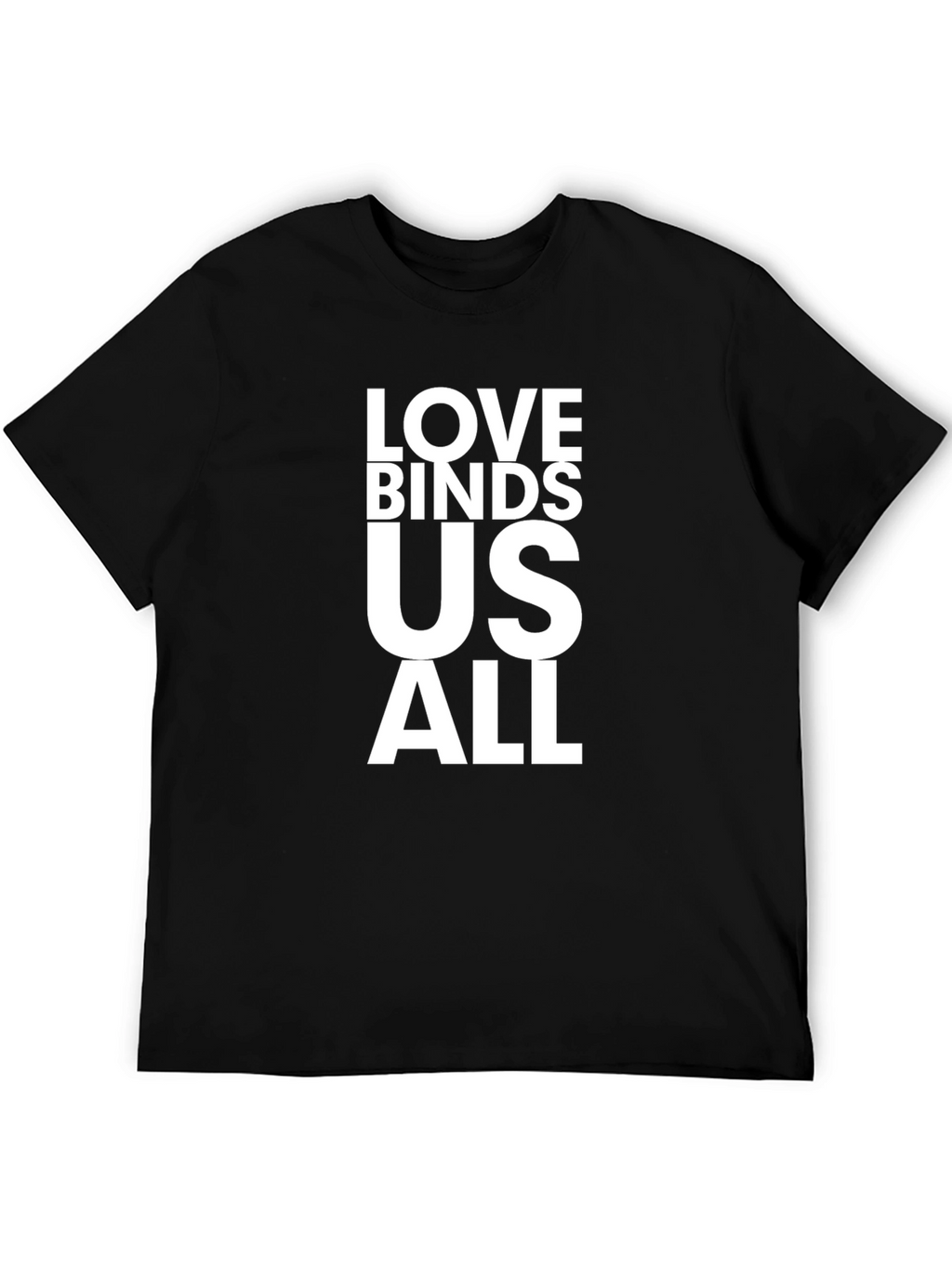 Love Binds Us All Graphic Tee - Black T-Shirt
