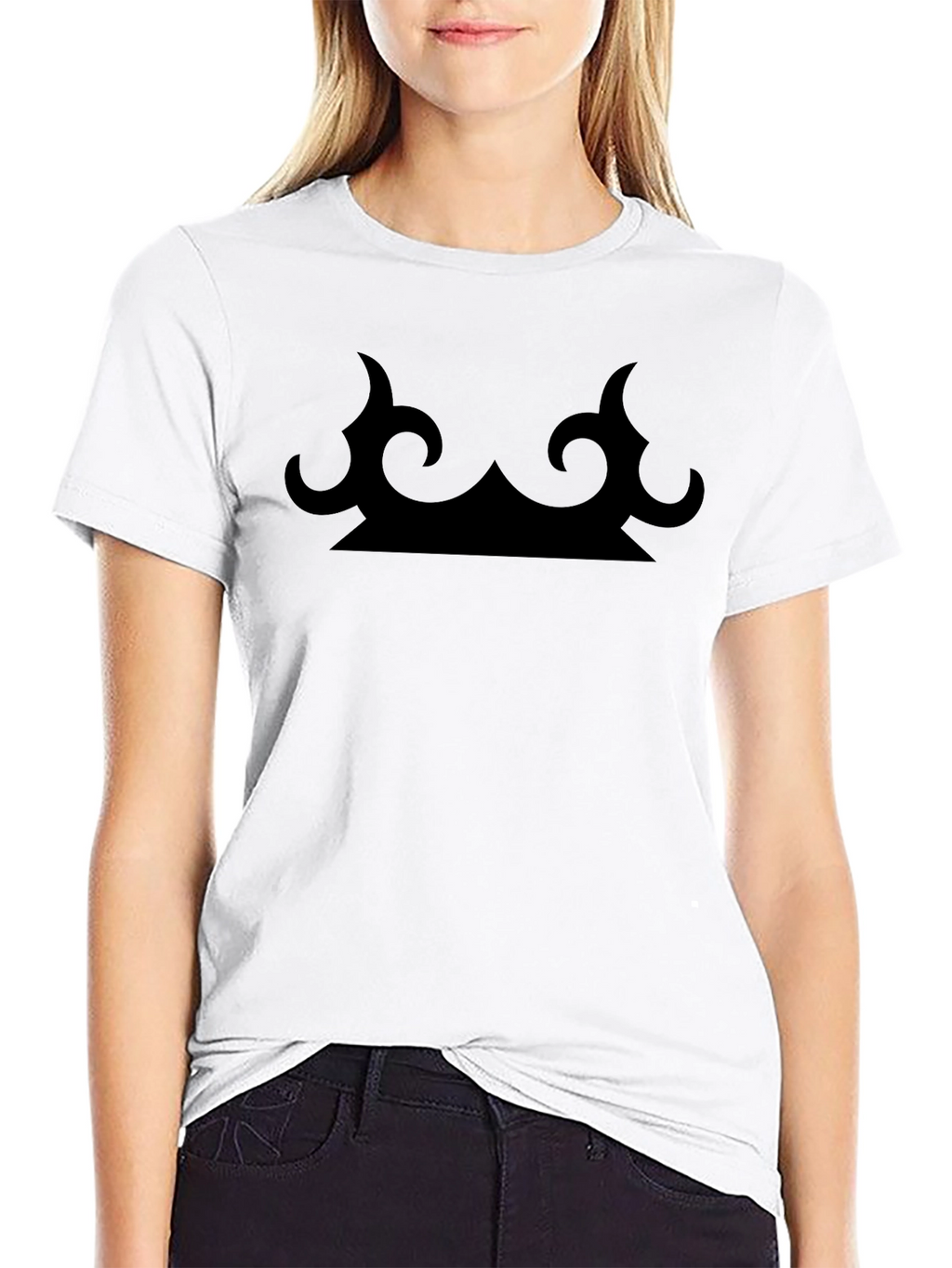 Abstract Crown Graphic T-Shirt