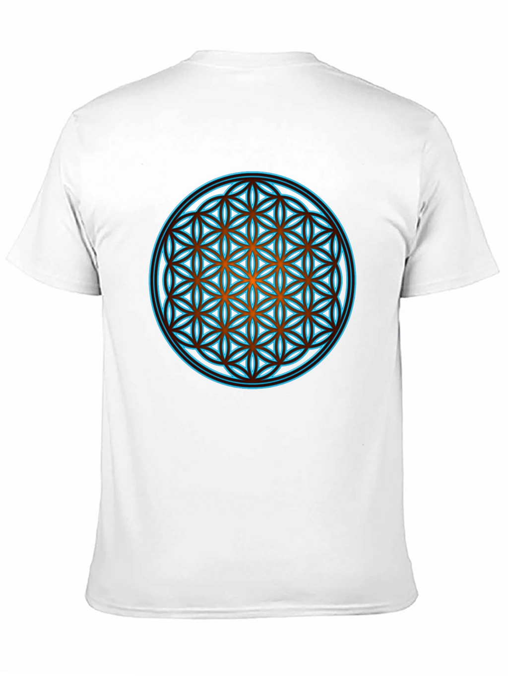 Sacred Geometry Graphic Print Black T-Shirt