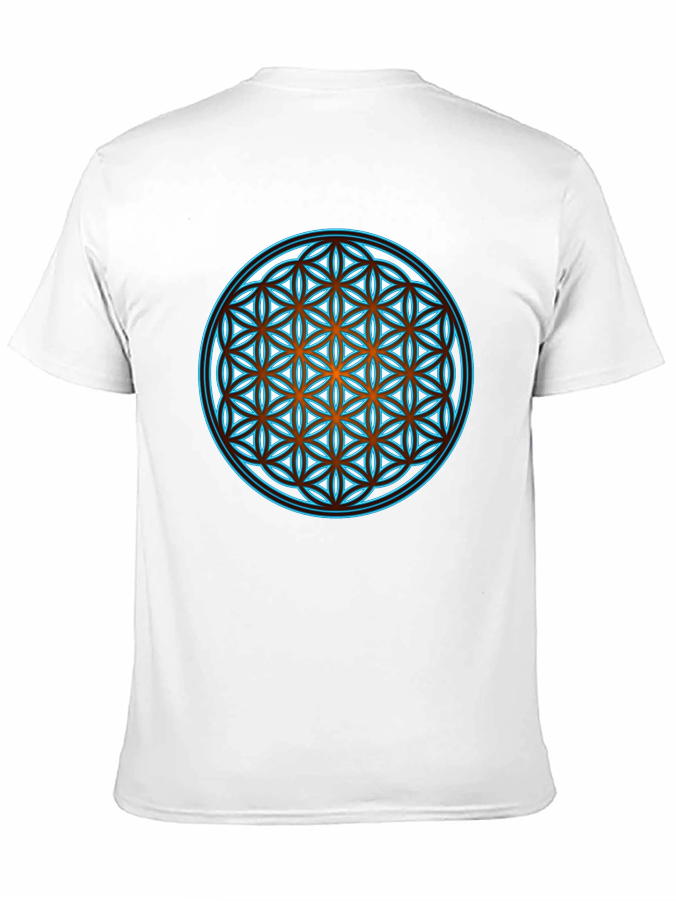 Sacred Geometry Graphic Print Black T-Shirt