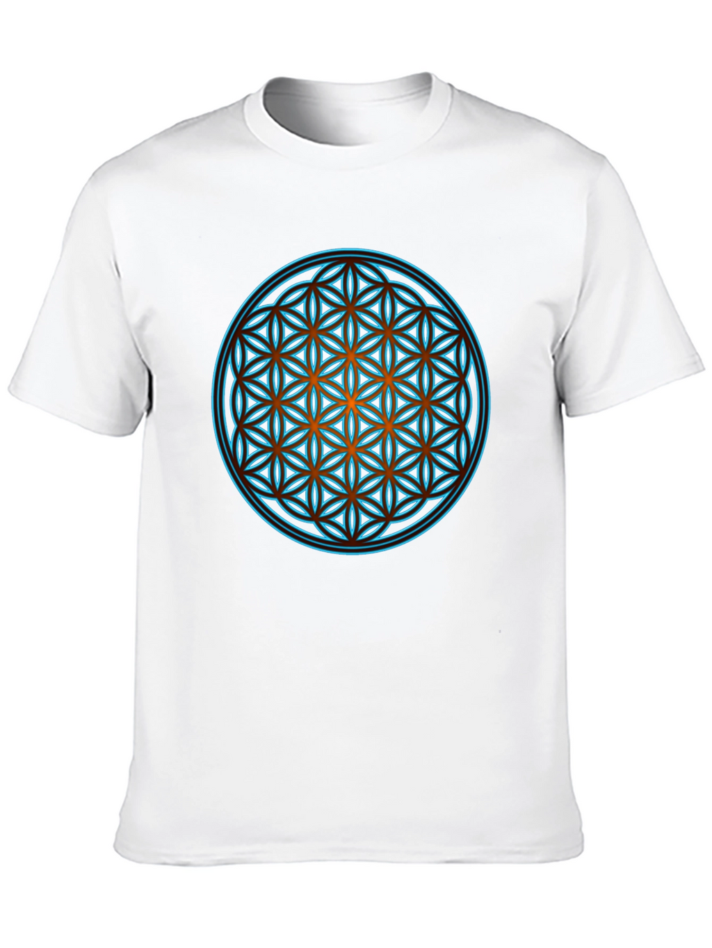 Sacred Geometry Graphic Print Black T-Shirt