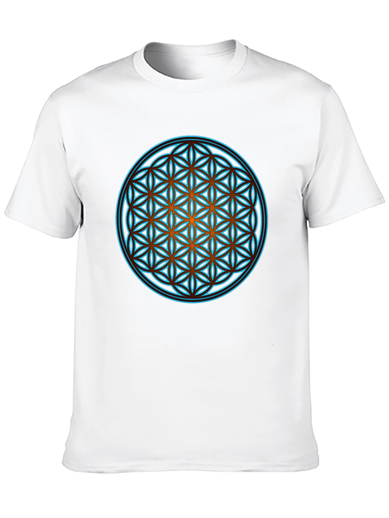 Sacred Geometry Graphic Print Black T-Shirt
