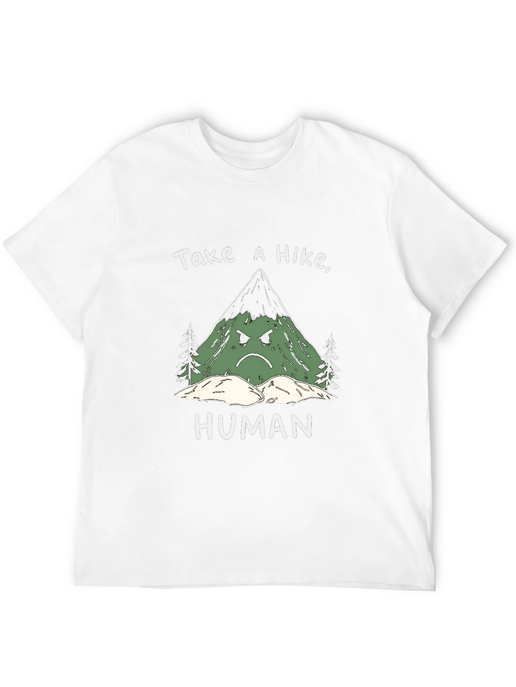 Grumpy Mountain Graphic Tee - Take a Hike Human!