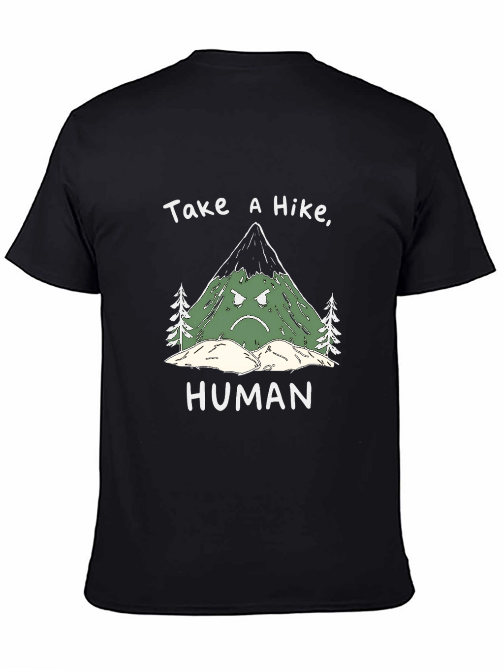 Grumpy Mountain Graphic Tee - Take a Hike Human!