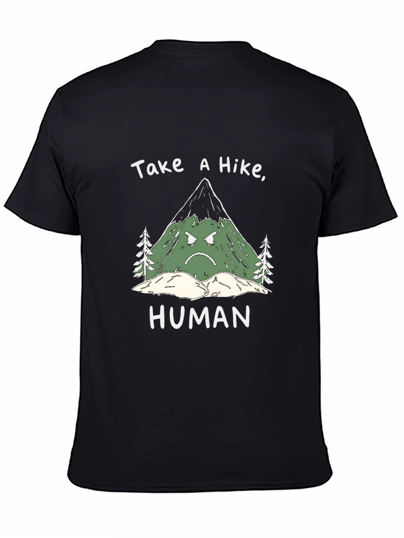 Grumpy Mountain Graphic Tee - Take a Hike Human!