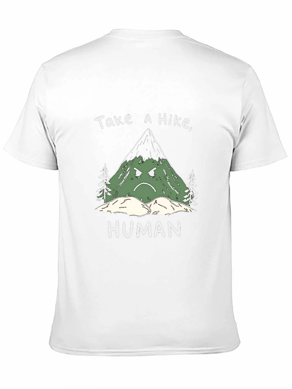 Grumpy Mountain Graphic Tee - Take a Hike Human!