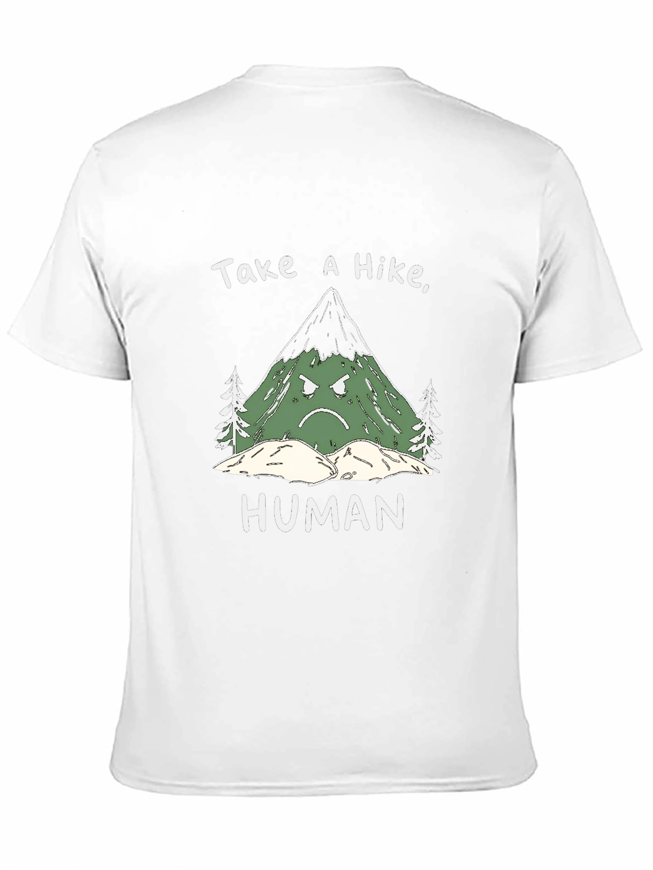 Grumpy Mountain Graphic Tee - Take a Hike Human!