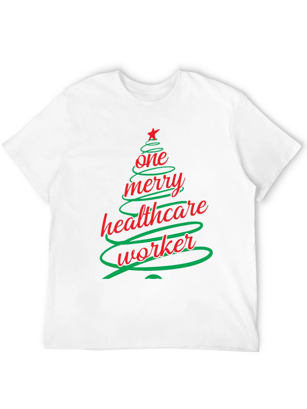 One Merry Healthcare Worker Christmas Tree T-Shirt