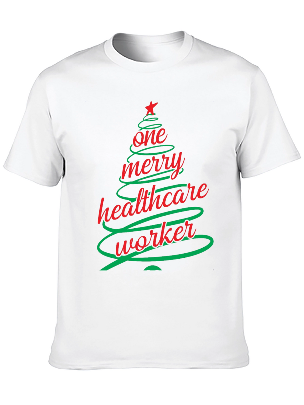 One Merry Healthcare Worker Christmas Tree T-Shirt