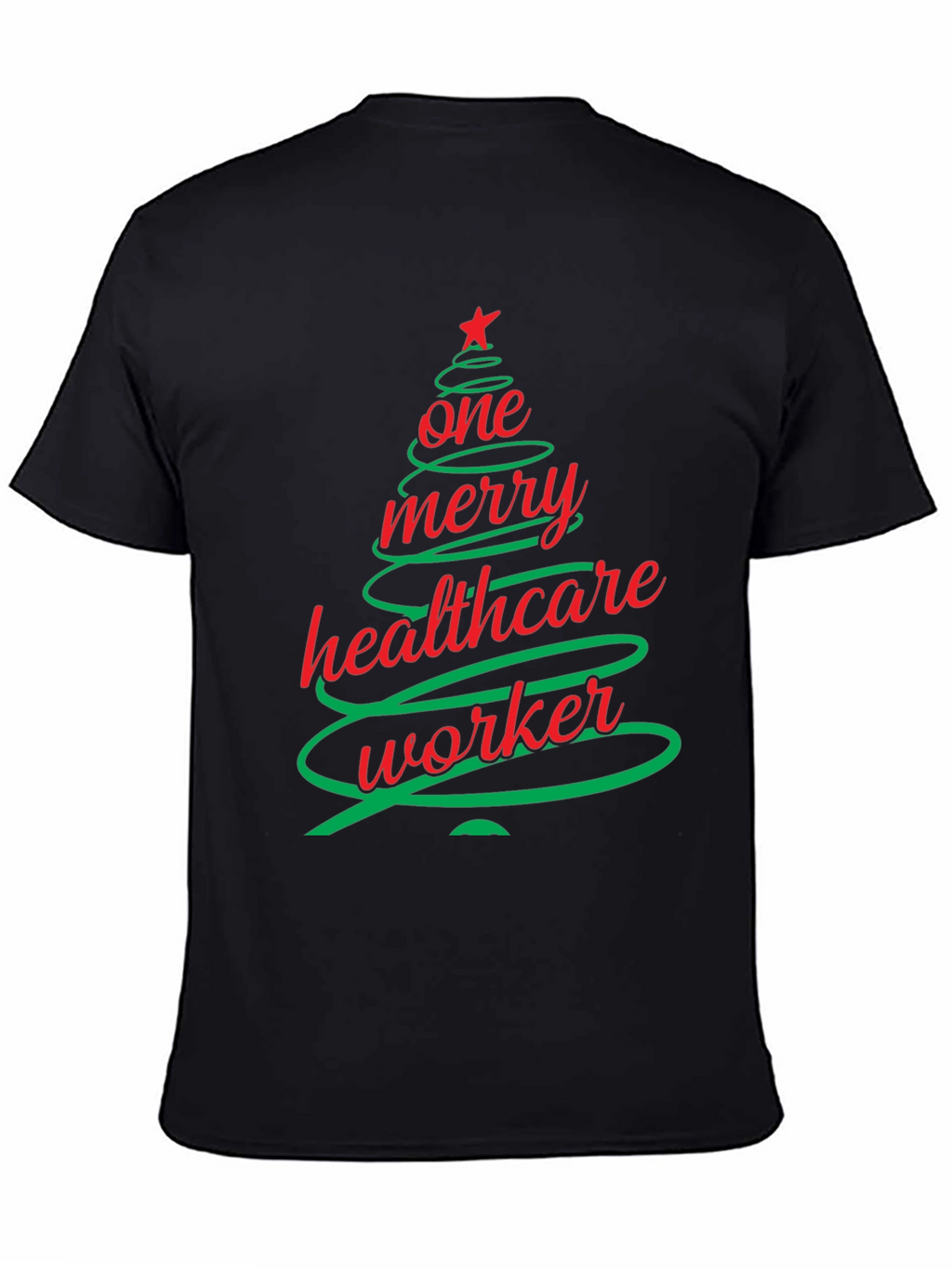 One Merry Healthcare Worker Christmas Tree T-Shirt