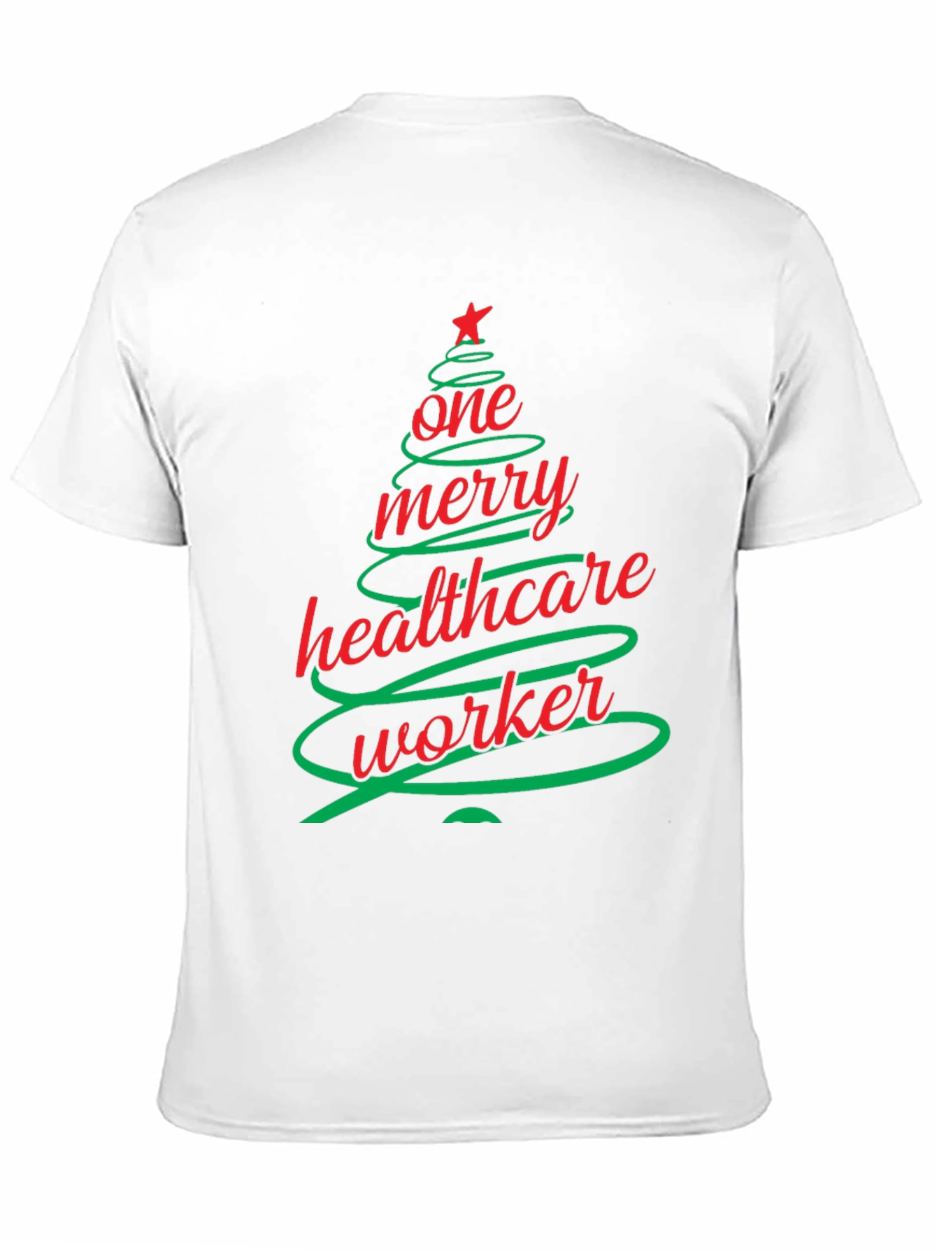 One Merry Healthcare Worker Christmas Tree T-Shirt