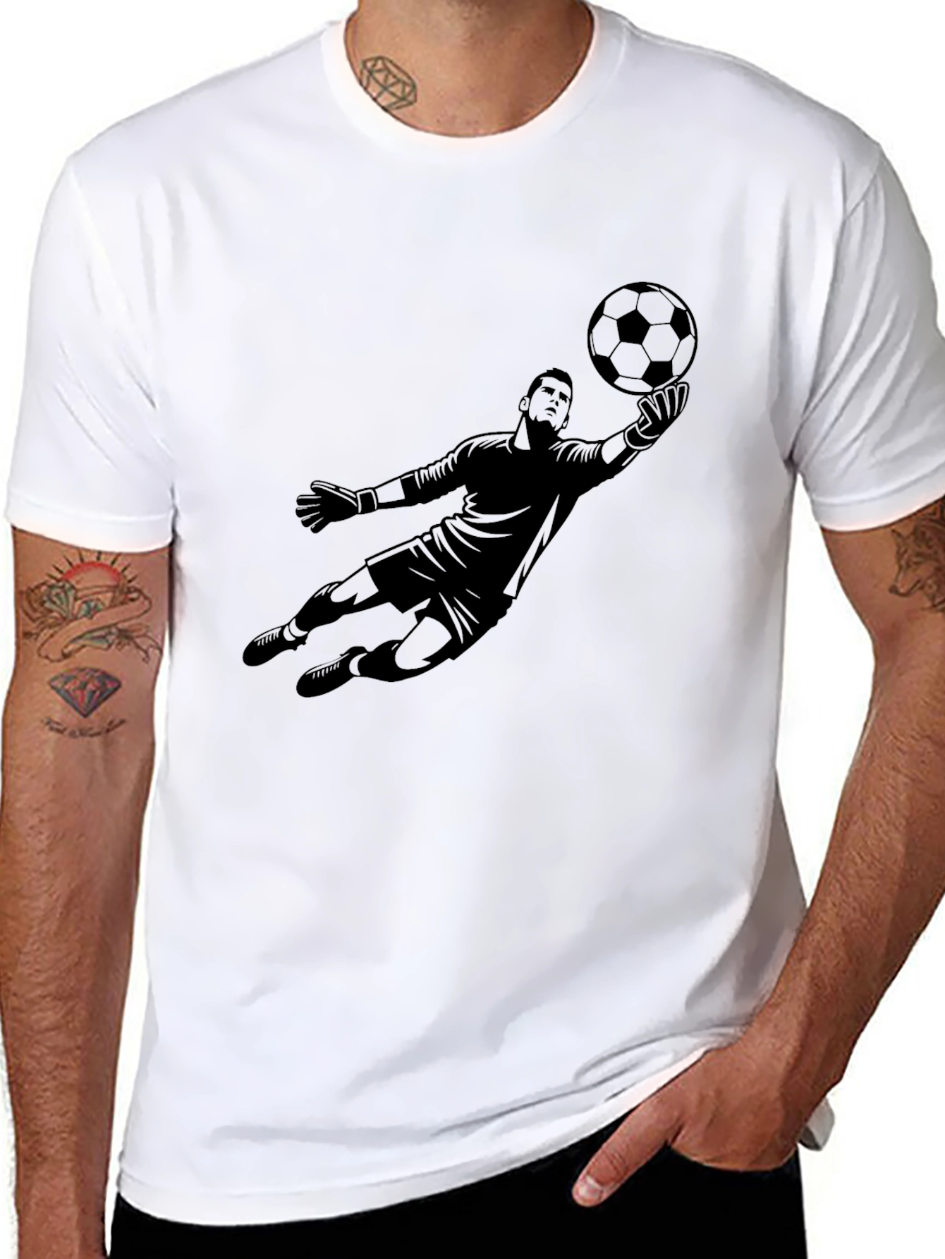 Goalkeeper Graphic Tee - Stylish Soccer Shirt