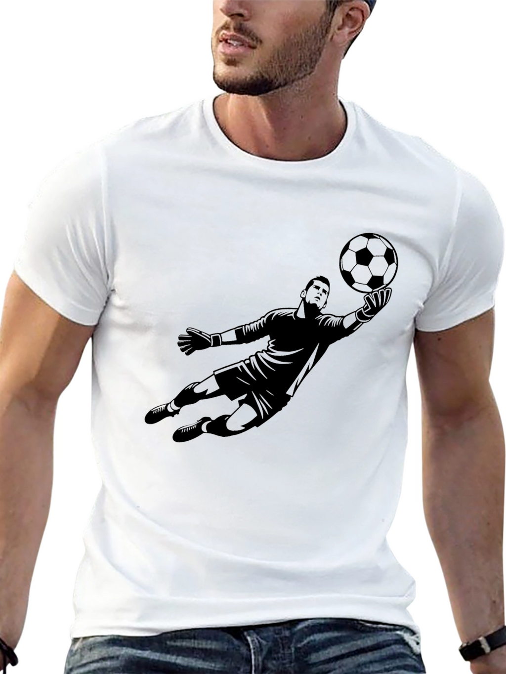 Goalkeeper Graphic Tee - Stylish Soccer Shirt