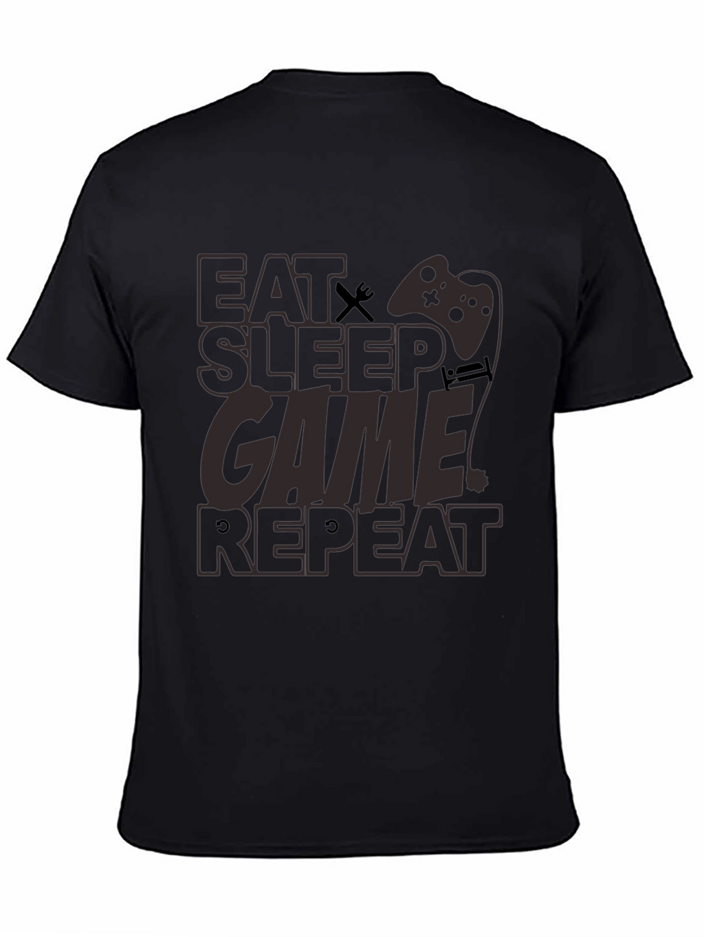 Eat Sleep Game Repeat Graphic Tee