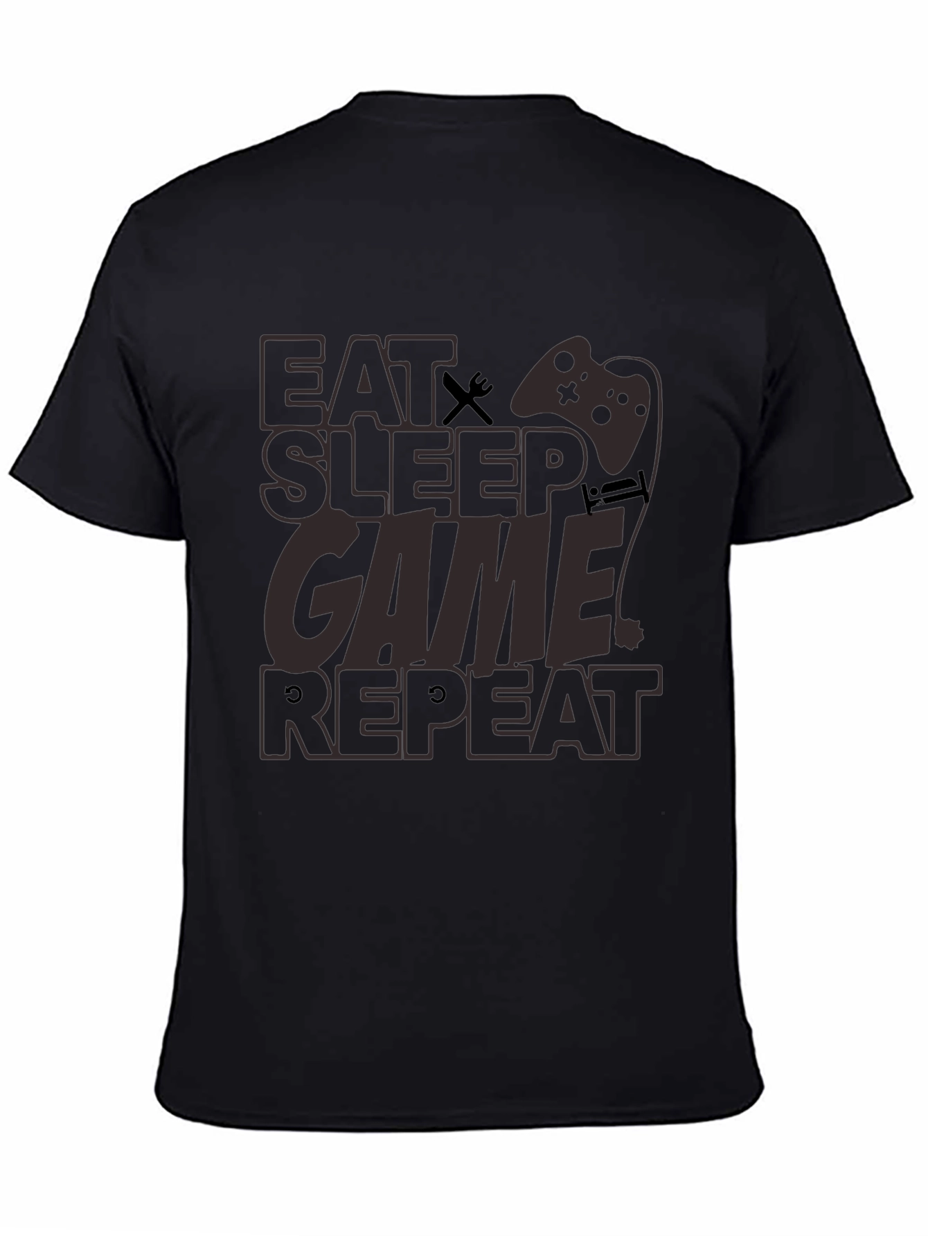 Eat Sleep Game Repeat Graphic Tee