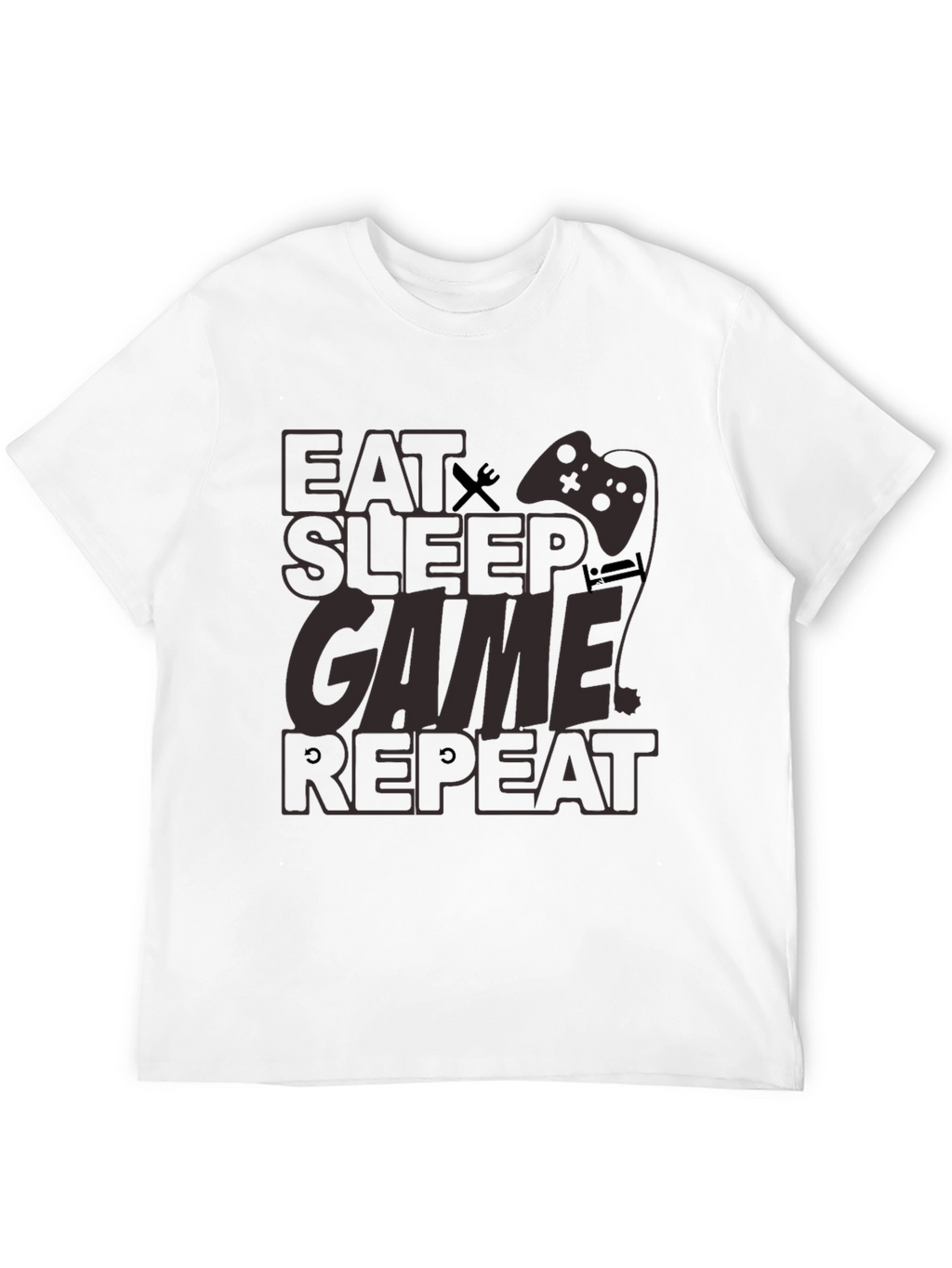 Eat Sleep Game Repeat Graphic Tee