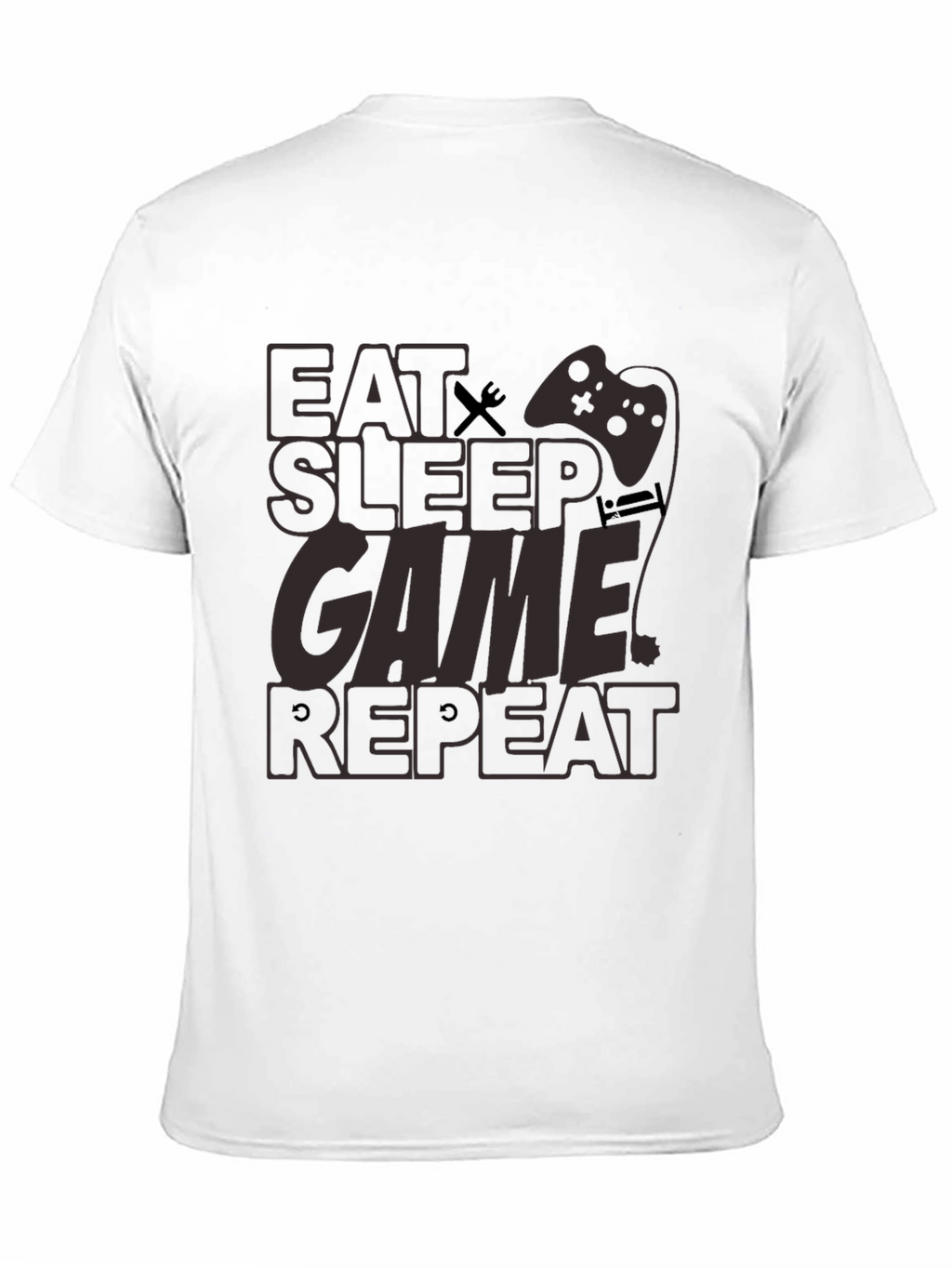 Eat Sleep Game Repeat Graphic Tee