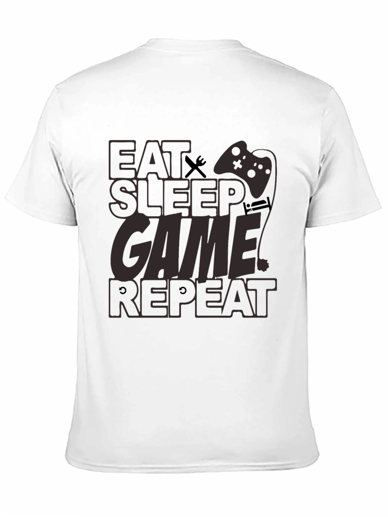 Eat Sleep Game Repeat Graphic Tee