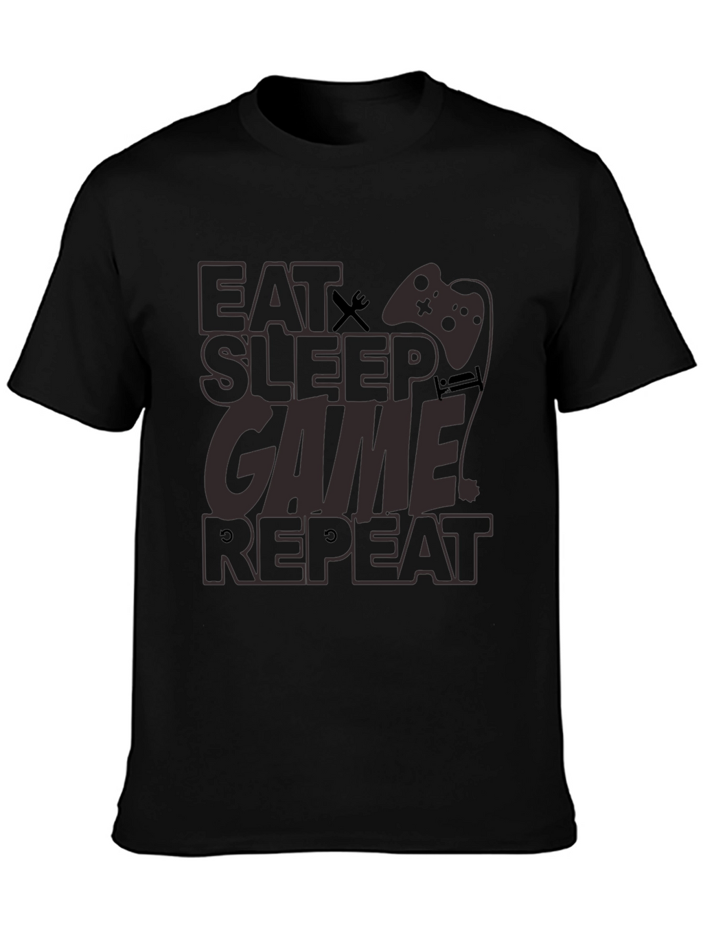 Eat Sleep Game Repeat Graphic Tee