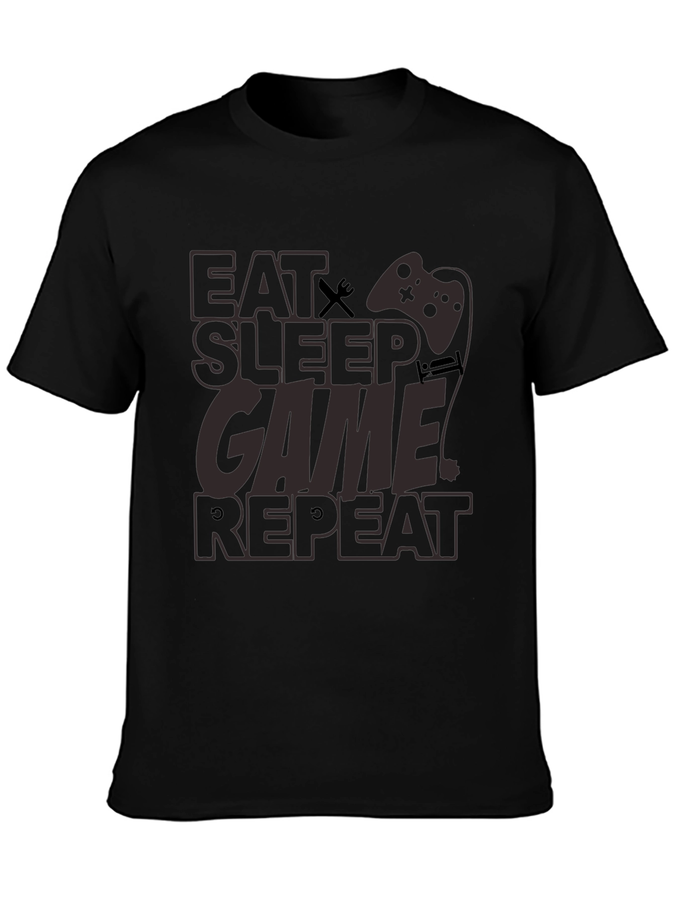 Eat Sleep Game Repeat Graphic Tee