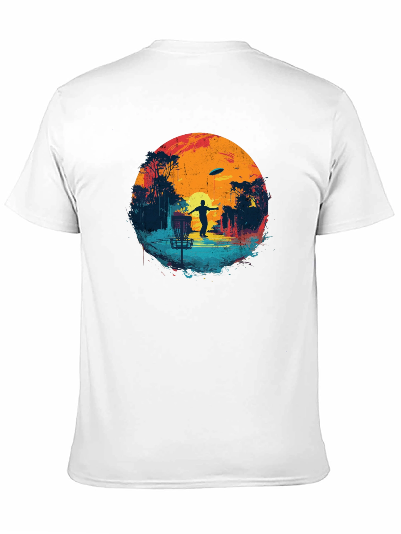 Disc Golf Sunset Black Tee