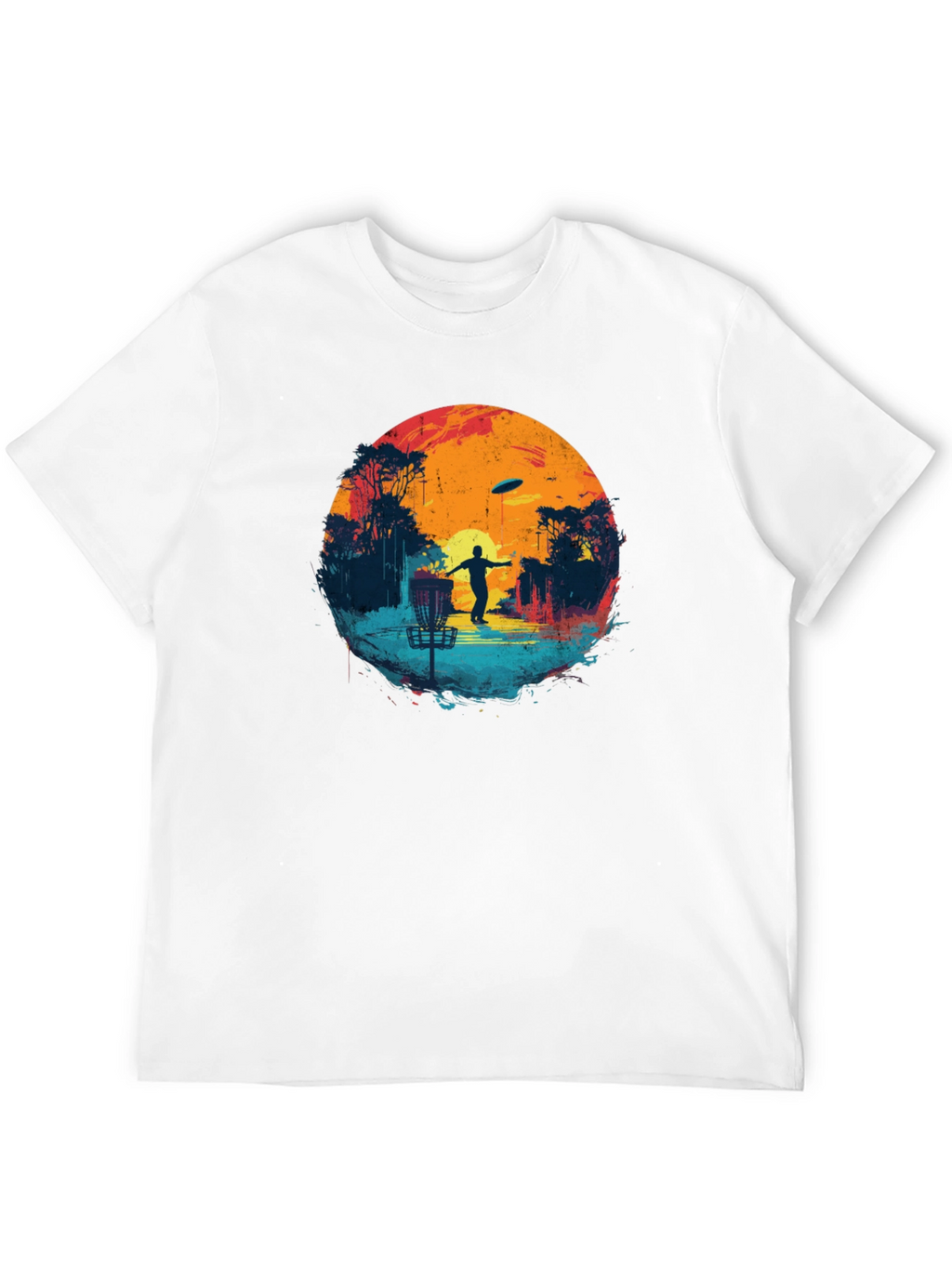 Disc Golf Sunset Black Tee
