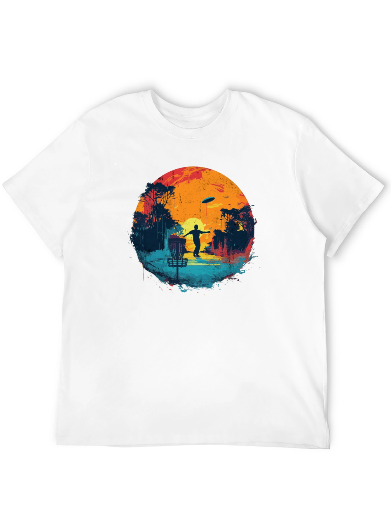 Disc Golf Sunset Black Tee