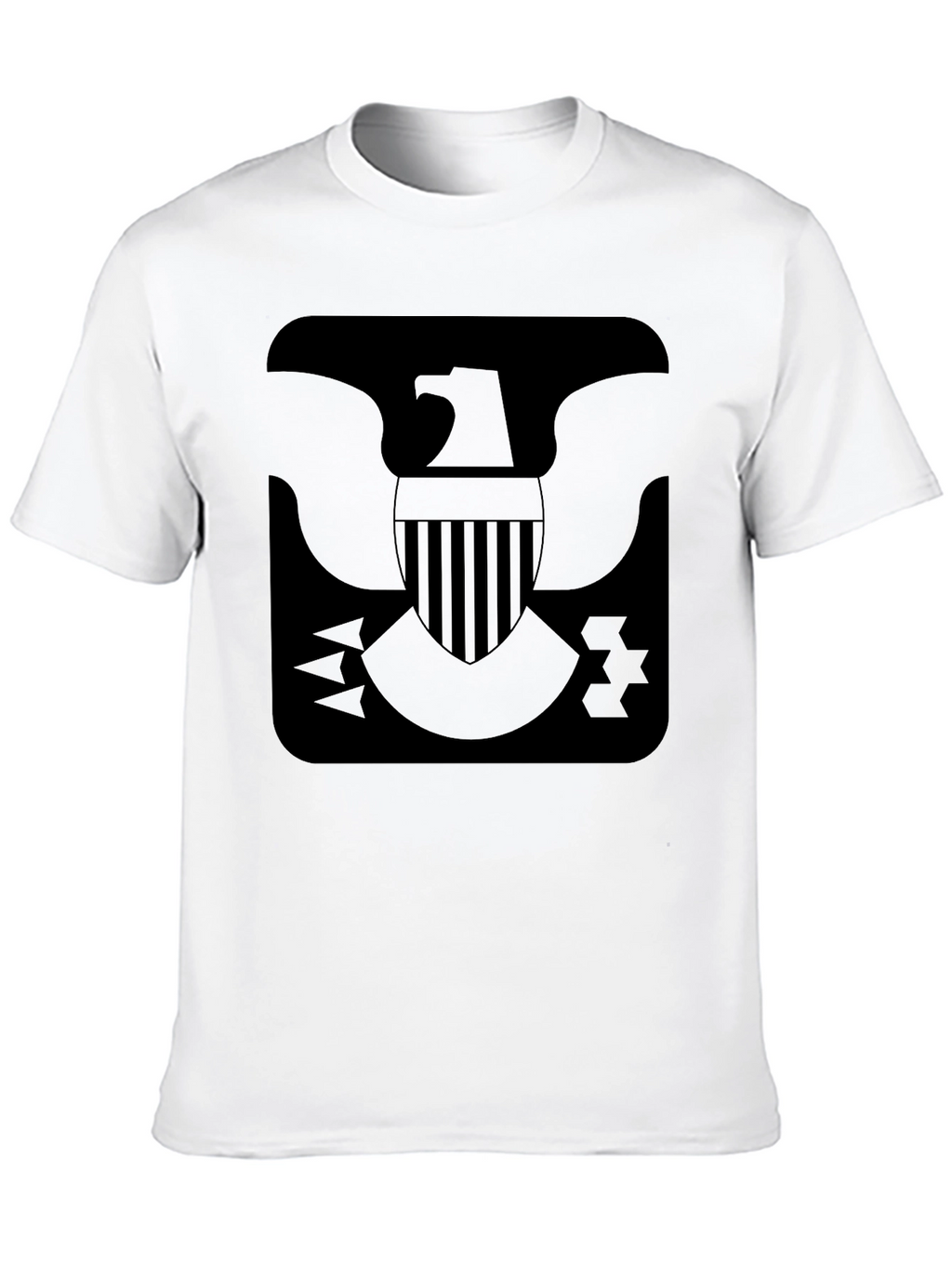 Black T-Shirt Eagle Emblem Graphic Tee