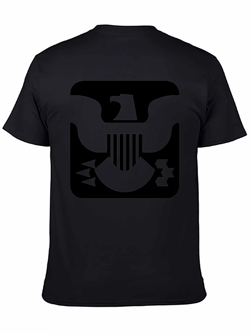 Black T-Shirt Eagle Emblem Graphic Tee