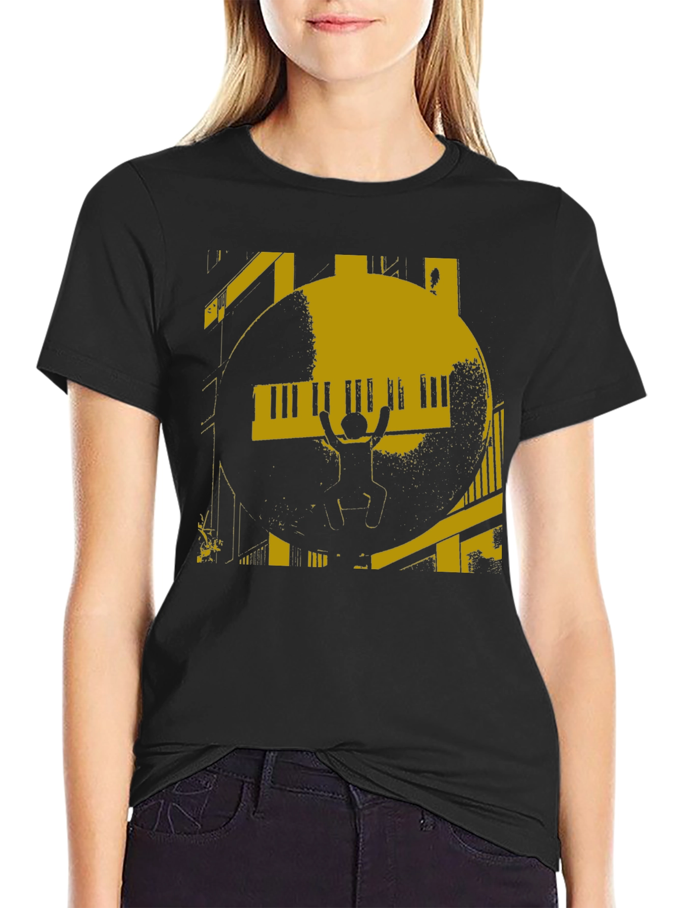 Piano Graphic Black T-Shirt
