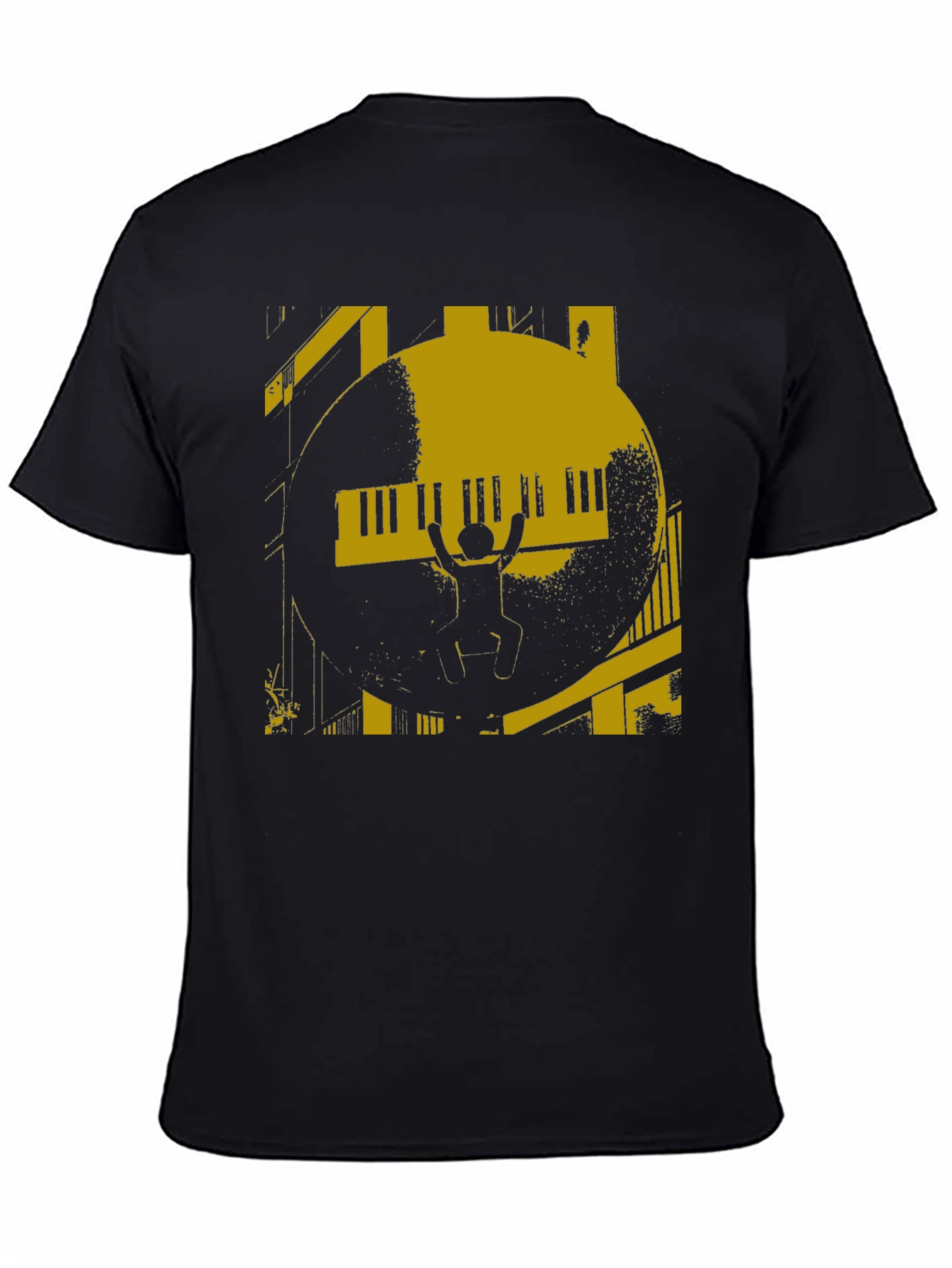Piano Graphic Black T-Shirt