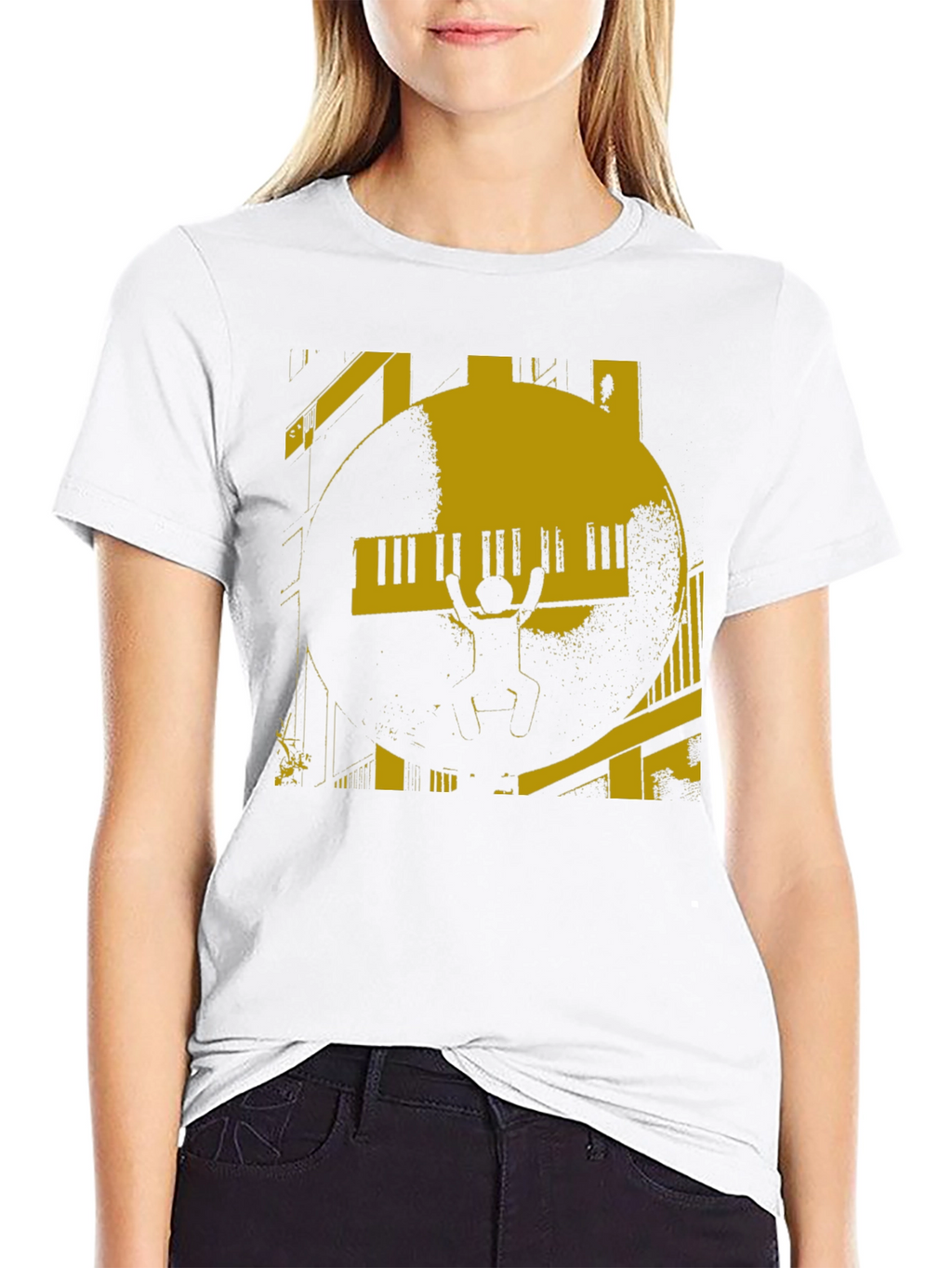 Piano Graphic Black T-Shirt