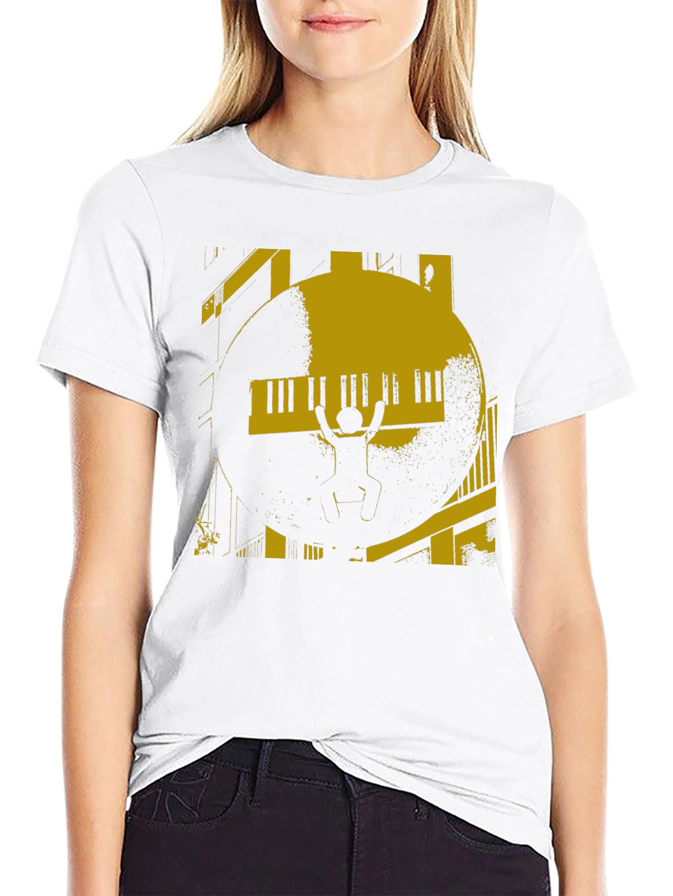 Piano Graphic Black T-Shirt