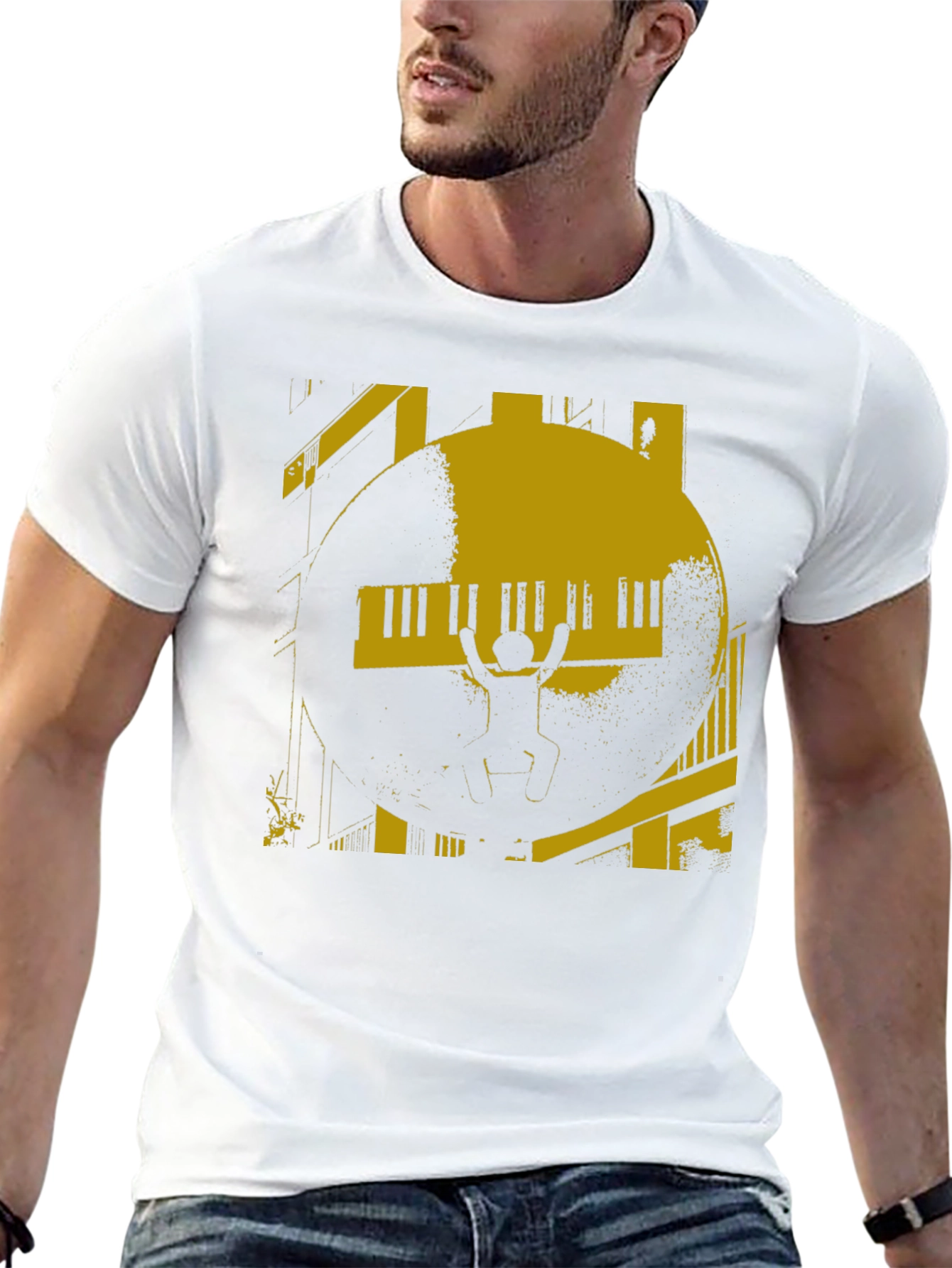 Piano Graphic Black T-Shirt