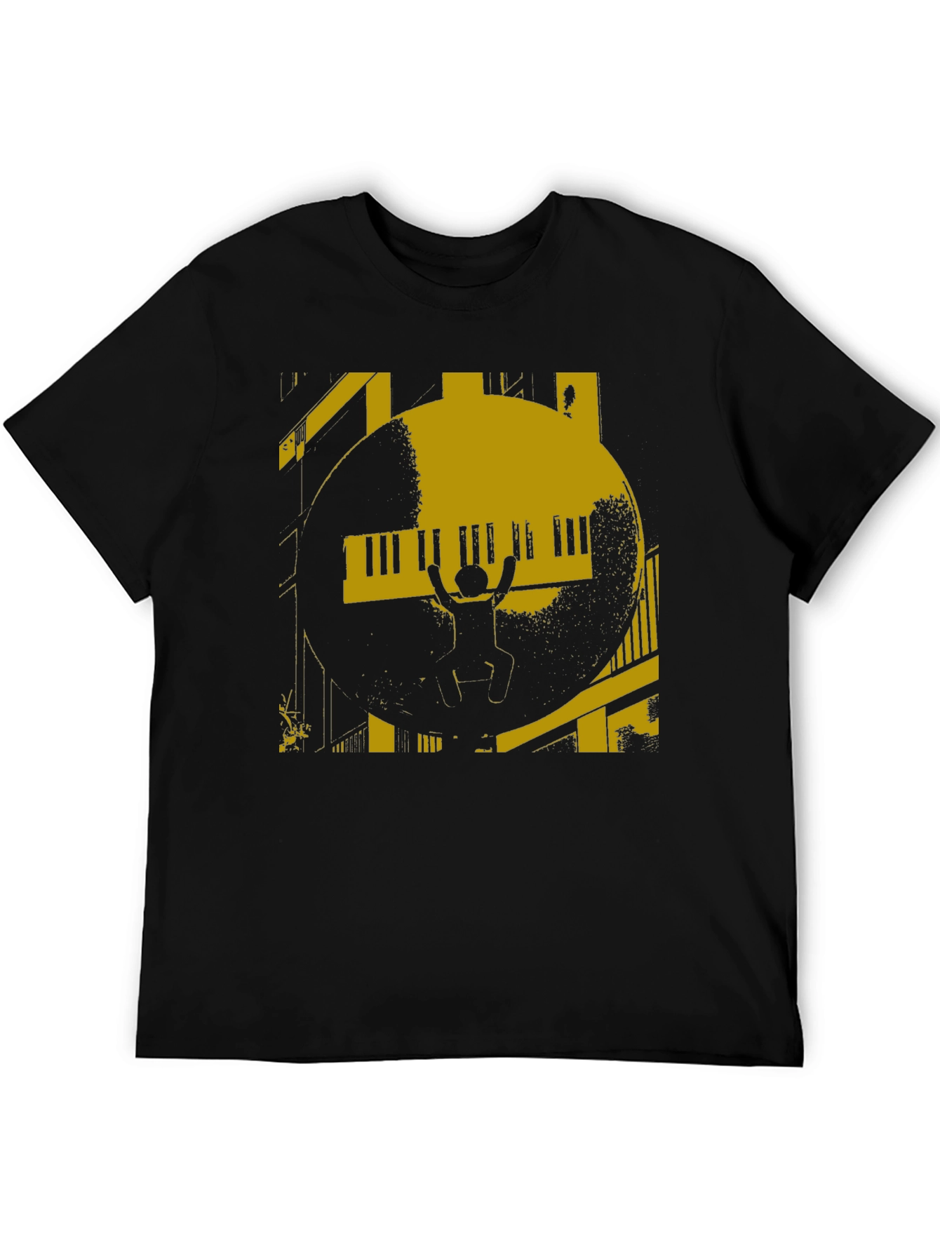 Piano Graphic Black T-Shirt