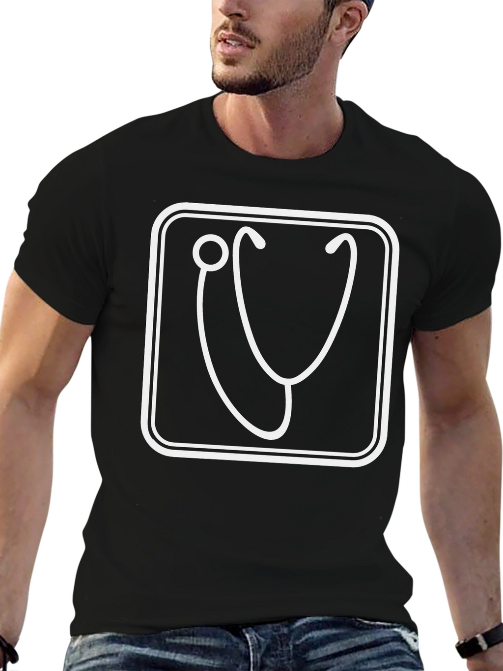 Doctor Stethoscope Graphic Tee - Cool Medical Shirt